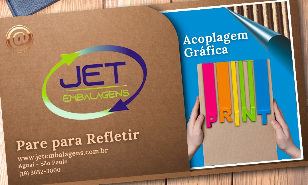 Acoplagem Gráfica em Papelão ondulado face simples onda B